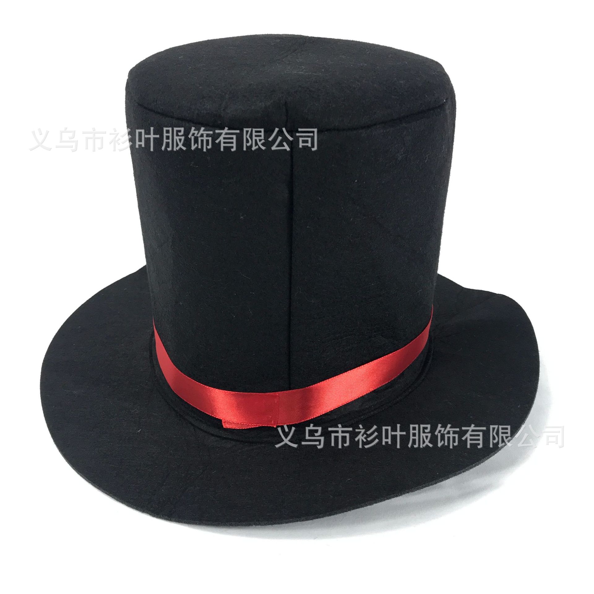 Halloween Snowman Hat Christmas Adult Kit Snowman Hat Black Felt Hat Magic Hat Top Hat
