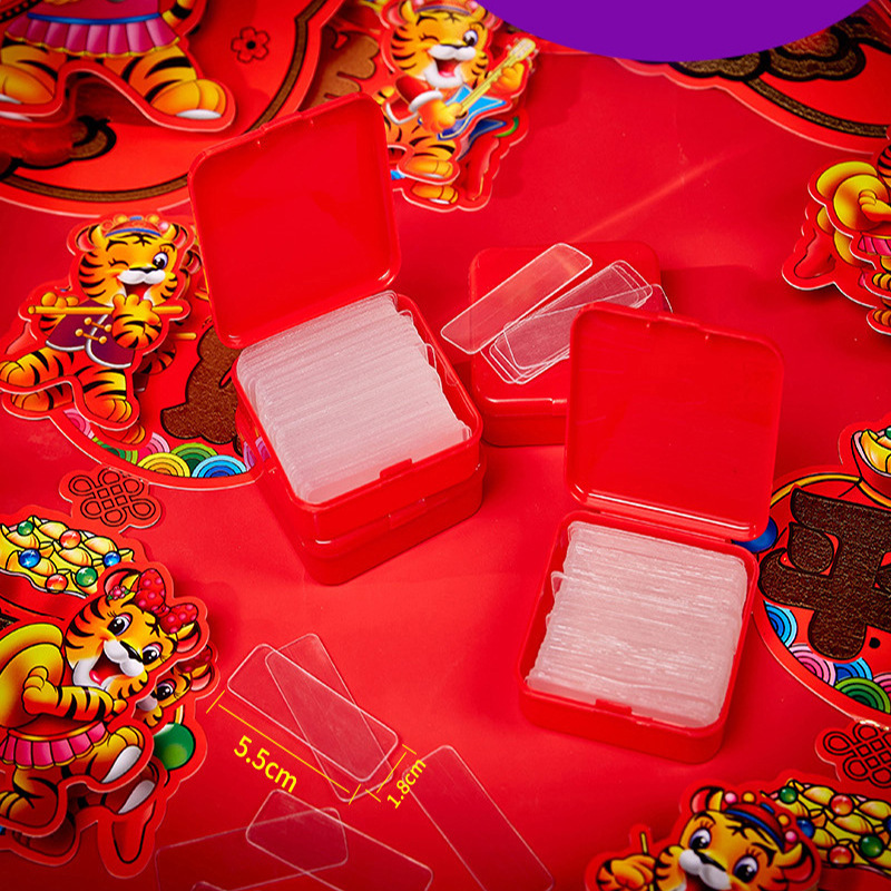 Прозрачный двусторонний клей для пар на праздник весны, наклейки для свадебных окон, специальные бесшовные наклейки оптом