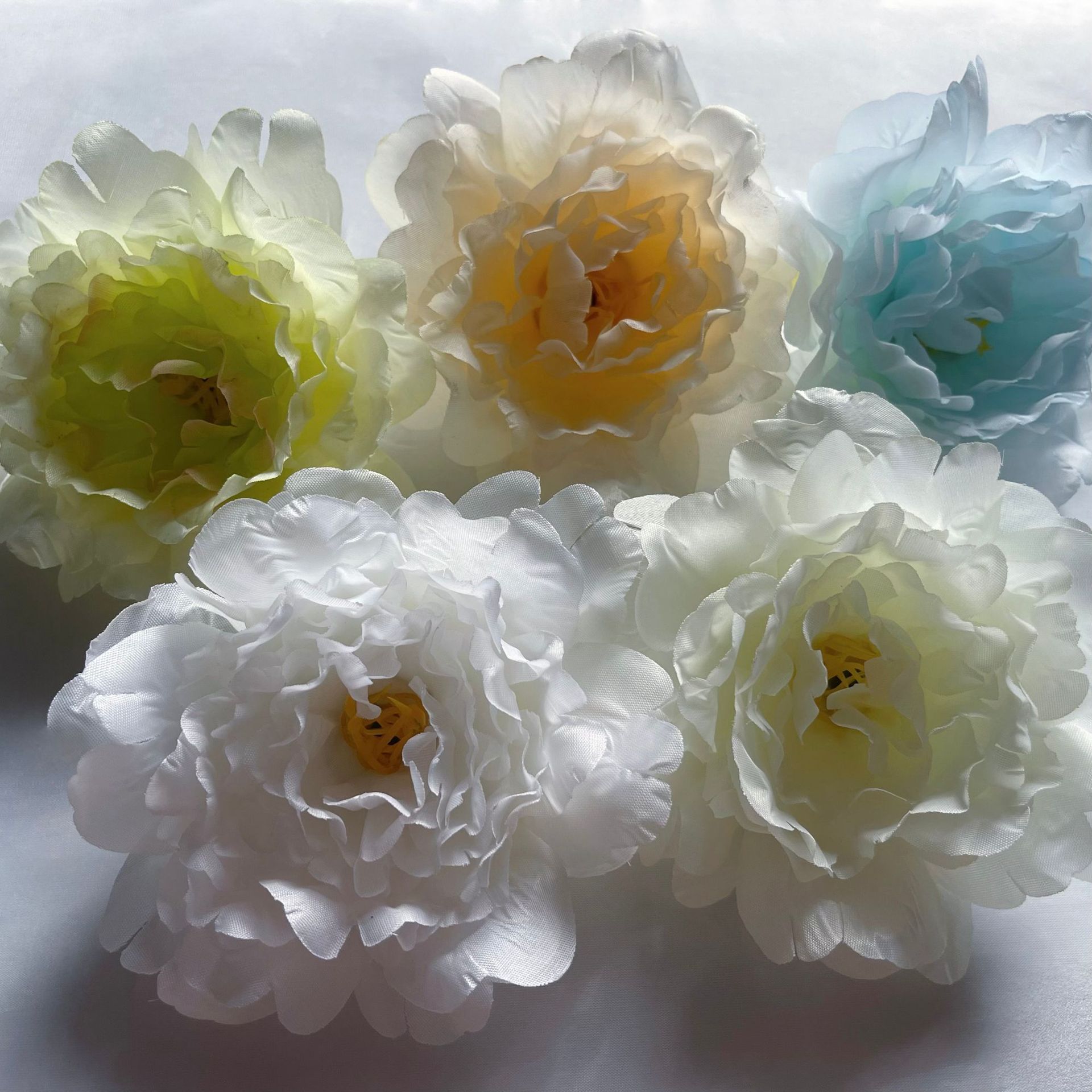 Simulation peony flower wedding background flower wall flower arrangement decorative table flower making cross-border for peony flowers