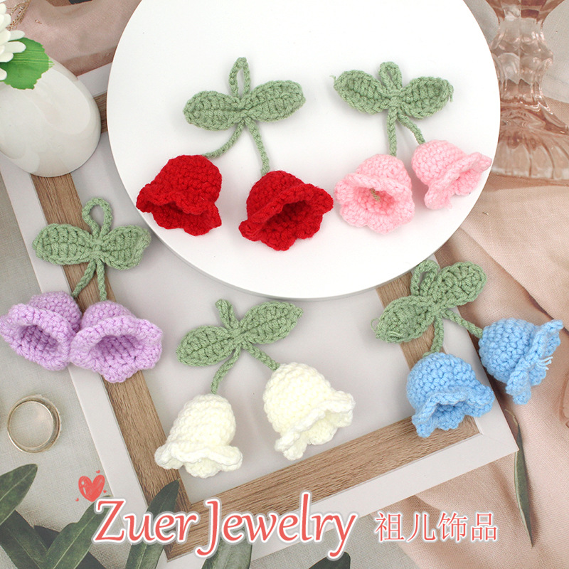 Finished Umbolus Wool Crocheted Pendant Keychain Mobile Phone Car Bag Cute Doll Small Items Hanging Accessories