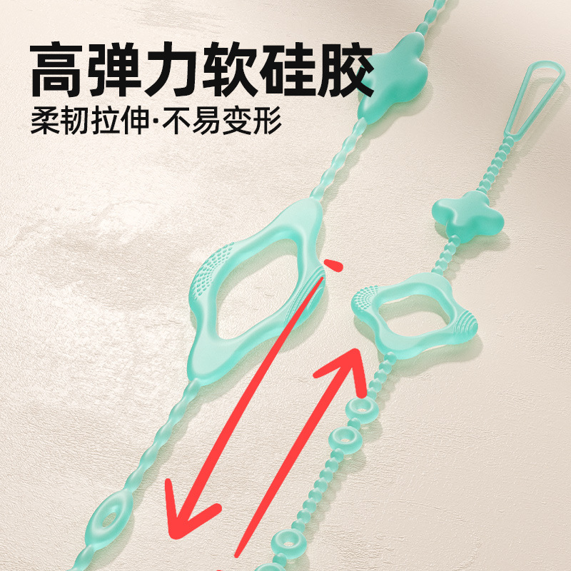 Baby's Gum Anti-falling Chain Grinding Bar Anti-losing Rope Pacifier Chain Clip Baby's Bite Silicone Toy