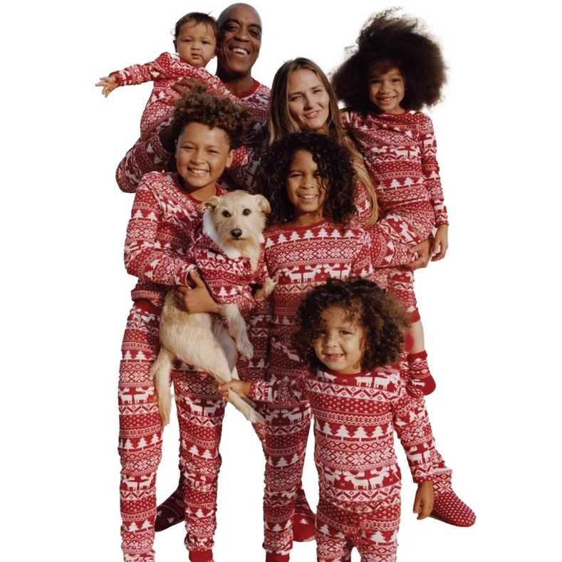 Кастомизированный комплект одежды для родителей и детей, фабричное качество и количество, 100% хлопковая ткань, европейские и американские рождественские пижамы