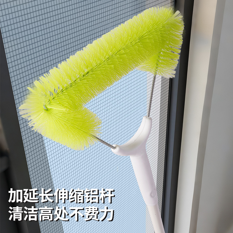 Magic Cleaning Tool for Window Screens: No-Disassembly Cleaning Brush for Diamond Mesh Screens, High-Rise Window Cleaning Tool, Universal Cleaning Brush