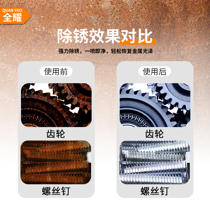 Industrial strong rust remover metal fast cleaning doors and windows to remove rust water rust anti-rust liquid stainless steel rust cleaning