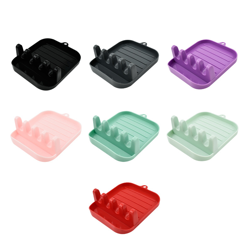 PP Kitchenware Holder Pot Cover Rack Easy-to-Clean Pot Shovel Storage Rack Multi-Purpose Kitchen Drain Chopsticks and Spoon Cookware Rack