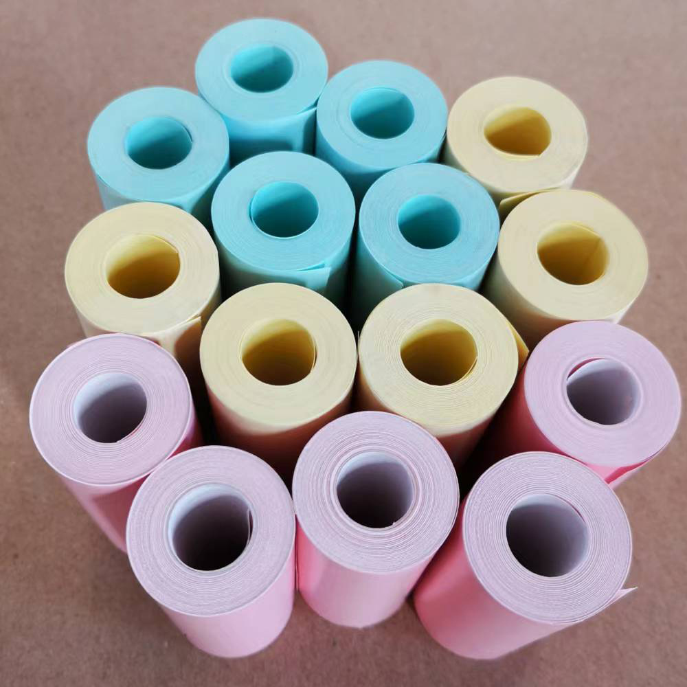 High-End Thermal Printing Paper Blank Colorful Small Roll Thermal Paper for Takeaway Businesses, Supermarket Receipts, and Cash Register Paper Printing Customization