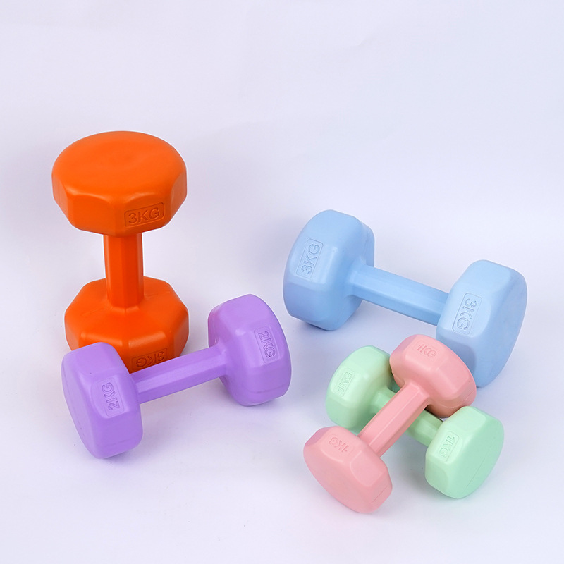 Colorful Cement Dumbbell Home Yoga 1-3kg Beginner Men and Women Thin Arm Gym Handheld Small Dumbbell