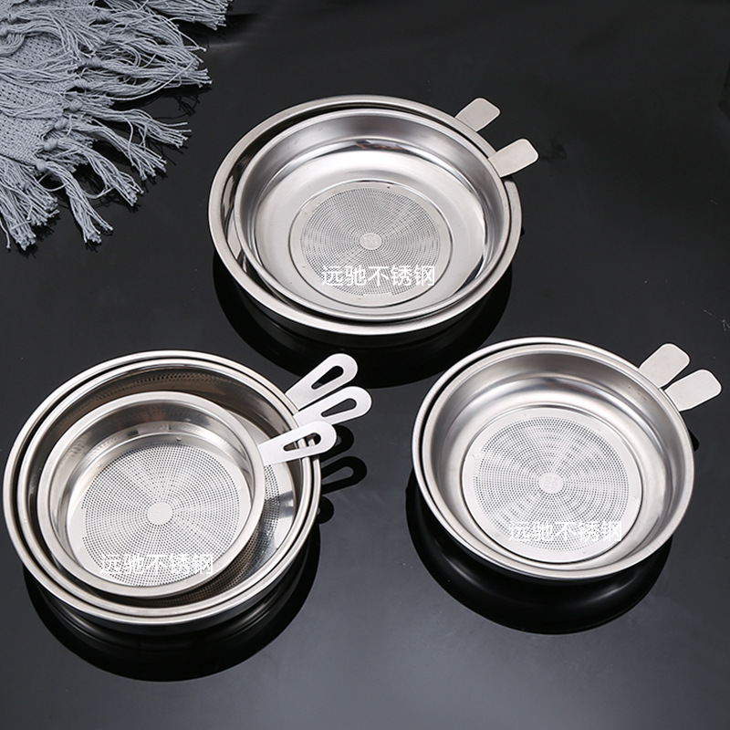 Manufacturers 304 stainless steel filter screen mesh filter oil pot accessories filter oil residue tea residue enamel ceramic glass oil pot