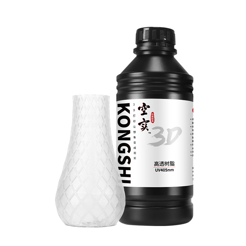 Customized Highly Transparent Photosensitive Resin 3D Printing Consumables Dental Mold Guide Plate Headphone Structural Parts Lcd Light Curing Resin