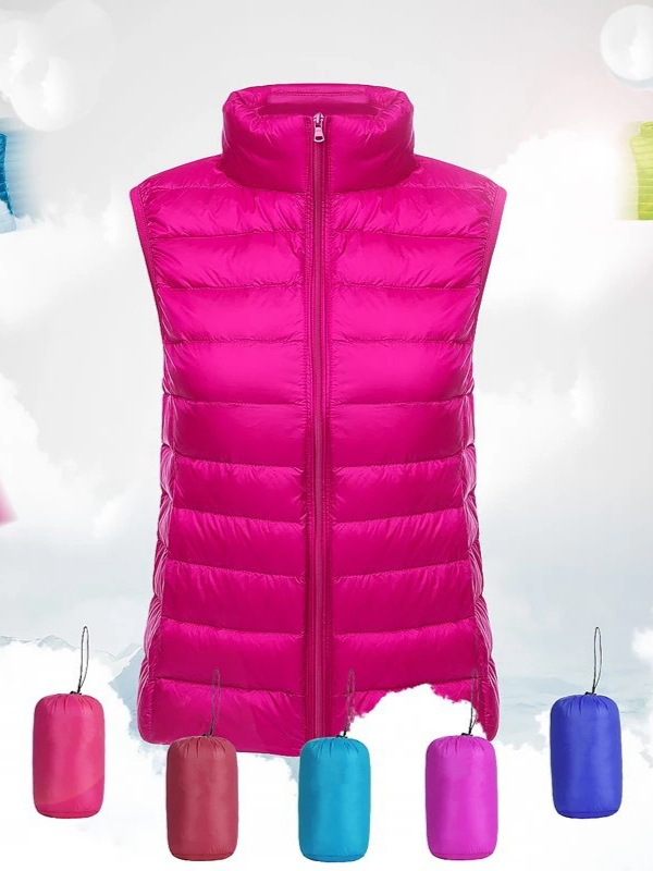 2024 New down Vest Women's Short Women's Lightweight down Vest Vest Wear down Jacket Waistcoat
