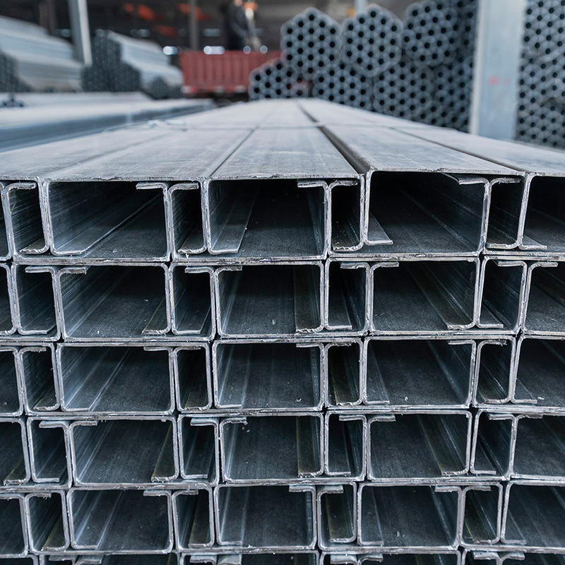Solar Bracket Steel Structure 41 Series U-Shaped Steel for Rail Slide Thickened National Standard C-Shaped Purlin with Holes