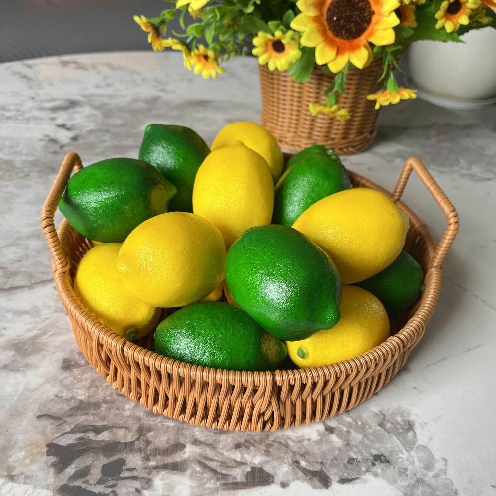 Source factory cross-border simulation lemon 75 yellow lemon artificial foam fake fruit model decoration props