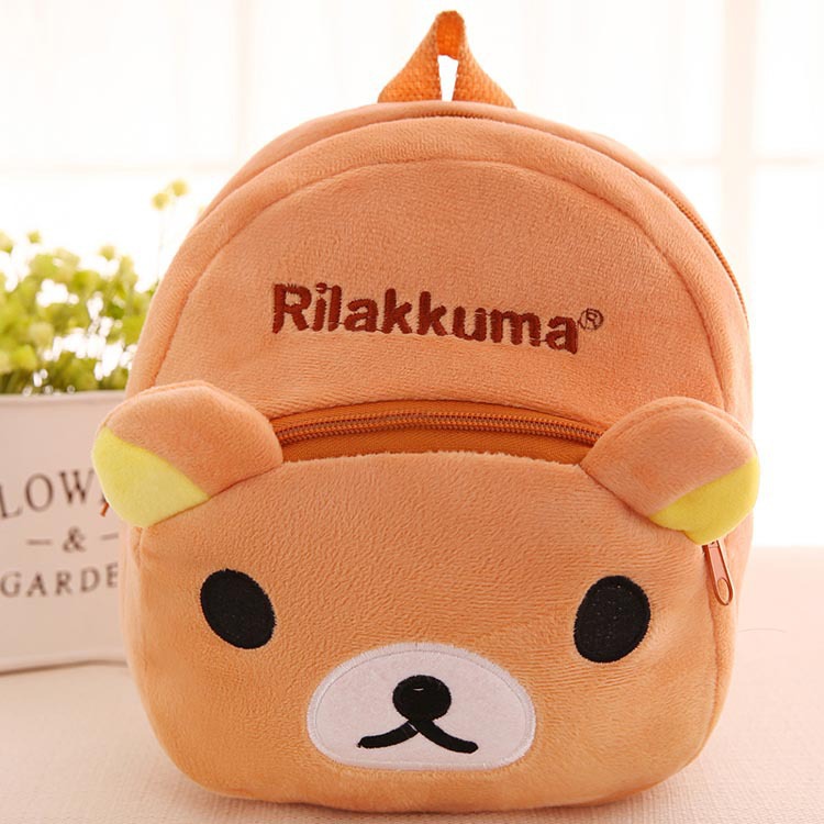 Children's Bags Cartoon Cute Plush Backpack Kindergarten School Bag 2024 New Baby Training Early Education Bag Wholesale