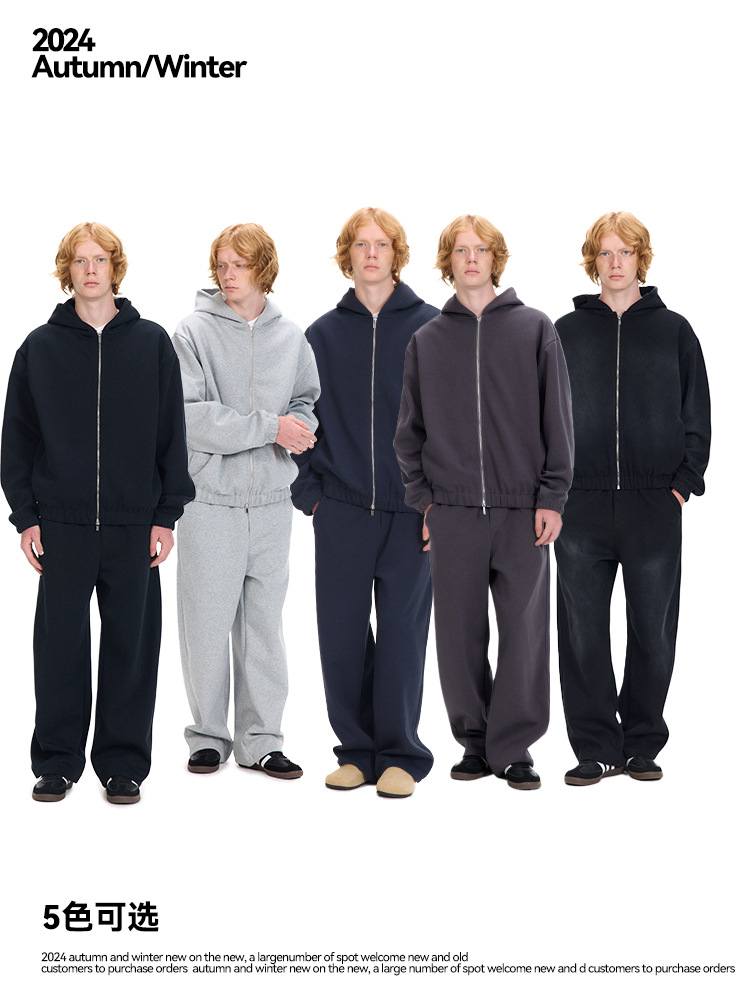 UNF 380G double-sided air layer space cotton profile vests suit autumn and winter zipper vests machete vests for men and women