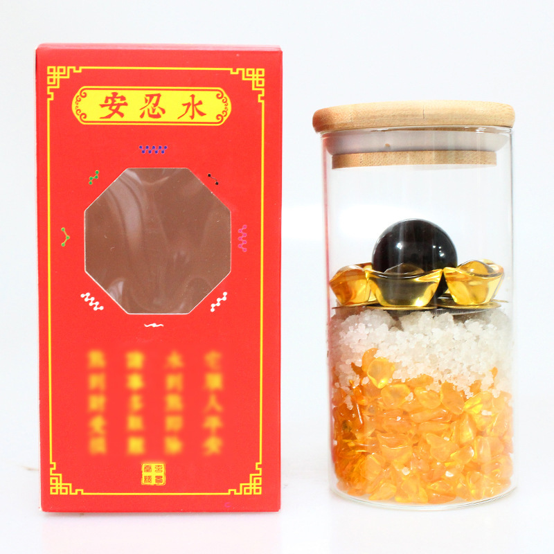 Manufacturer's In-Stock Anren Water Five Yellow Two Black Feng Shui Amulet Dragon Silver Anren Water Ornament Home Decoration Wholesale