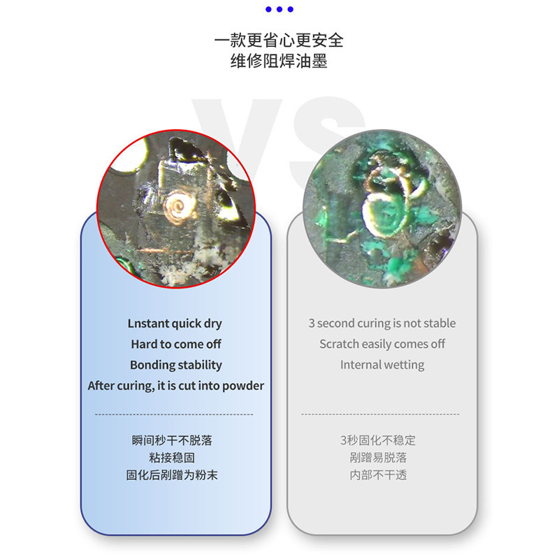 Repair Man 3 Seconds Quick Drying Uv Curing Solder Mask Ink Mobile Phone Motherboard Flying Line Uv Lamp Curing Oil Su3