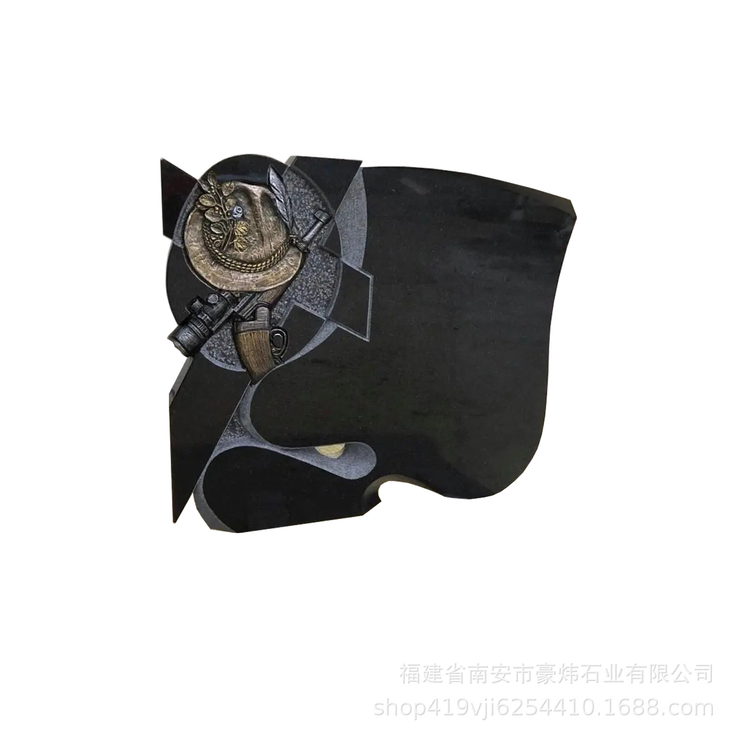 Novel Design Black Granite Tombstone Support Personalized Customization Granite Tombstone Manufacturer