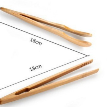 Бамбуковый зажим для чая, изогнутый и прямой зажим, оптовые аксессуары для чайного набора, зажим для чашки