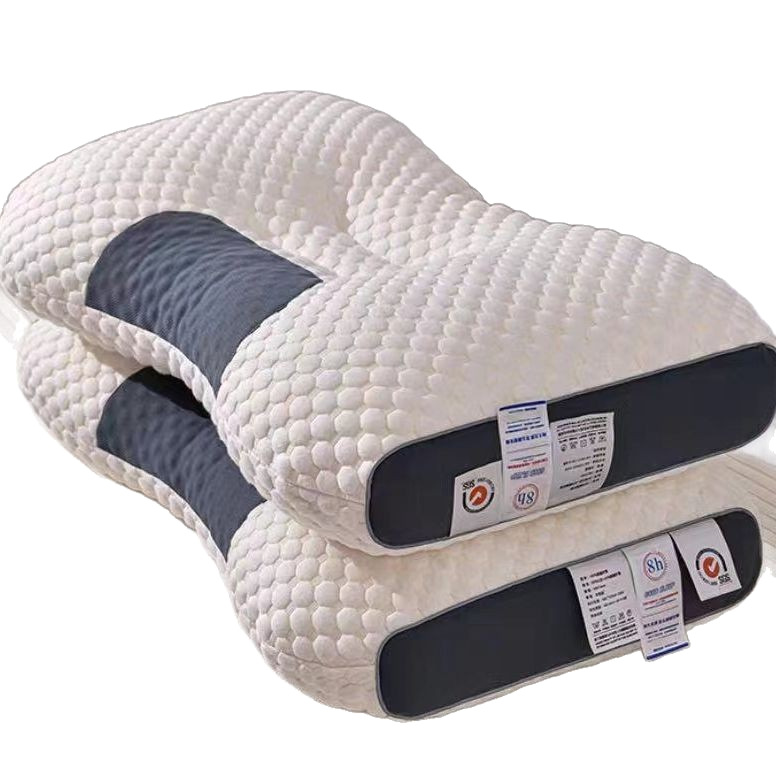 Massage Pillow Pillow Core Neck Protection Knitted Washing Not Deformation Adult Dormitory Student Household Pillow Core One
