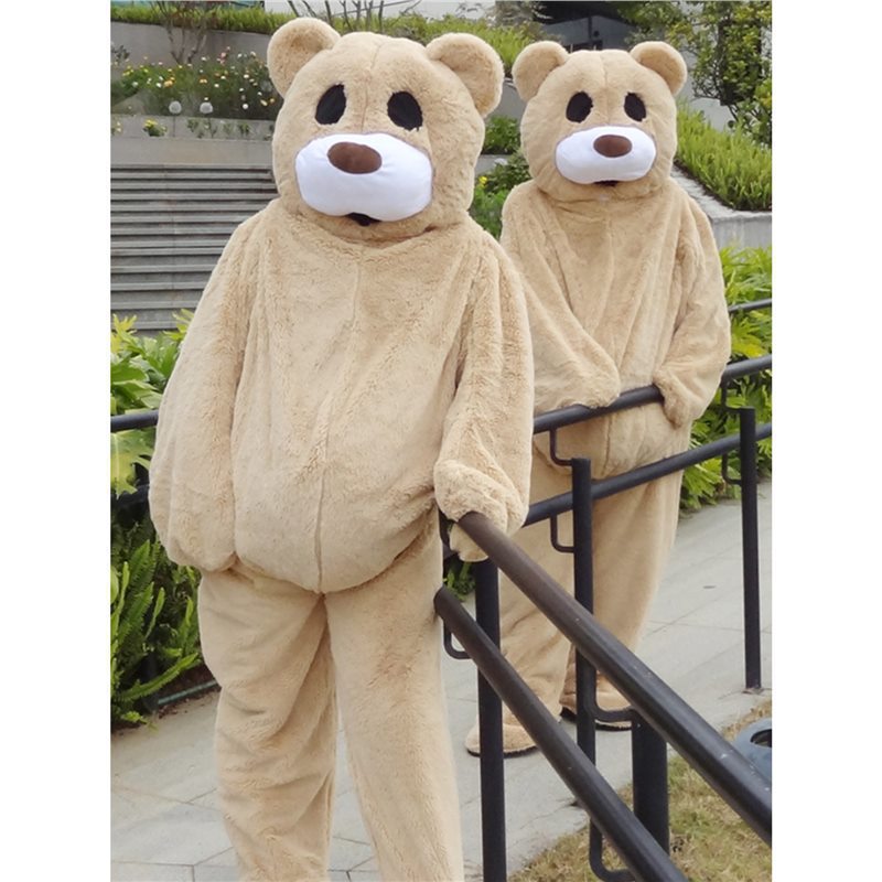 Dancing Bear Puppet Costume Teddy Bear Cute Cartoon Doll Costume Summer Style Walking Hood Performance Props