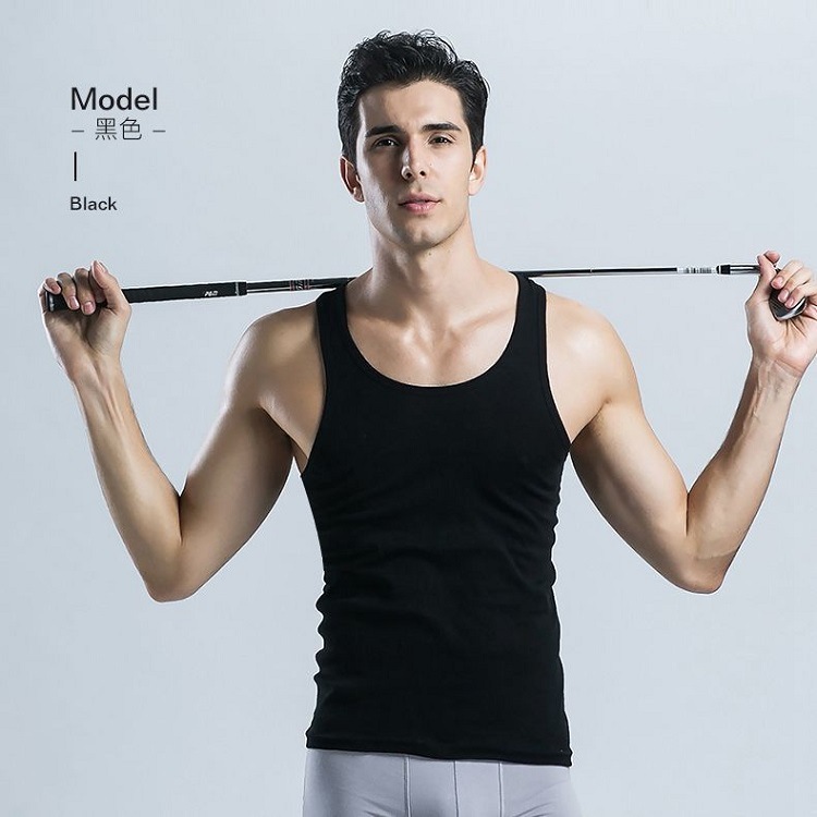 Men's Vest Summer New Pure Cotton Thin Breathable Sleeveless Vest Sports Undershirt Men's Slim Fit Boys Base Shirt