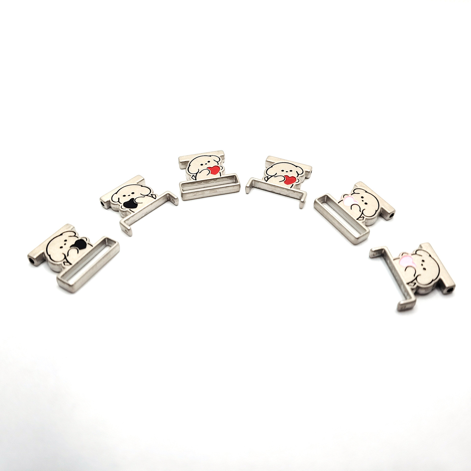 Suitable for Samsung Xiaomi Huawei Apple Watch DIY Watch Strap Bear Adapter Zinc Alloy 14mm Interface