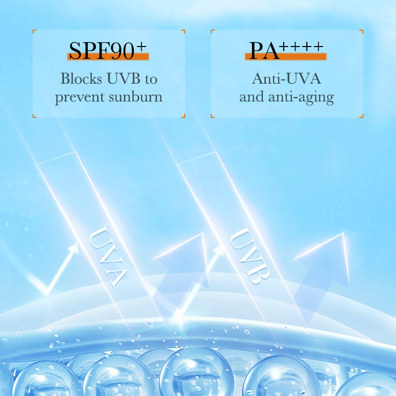 Full English Sunscreen Sadoer Anti-Photoaging Whole Body Sunscreen Lotion Spf90+ High Uv Protection Cross-Border Export