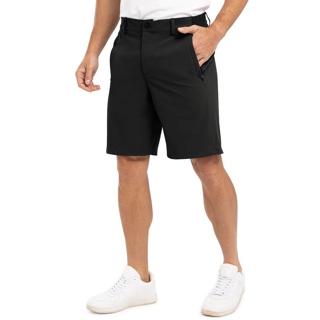Cross-Border Popular Summer Men's Solid Color Casual Outdoor Shorts Loose Fitness Golf Shorts