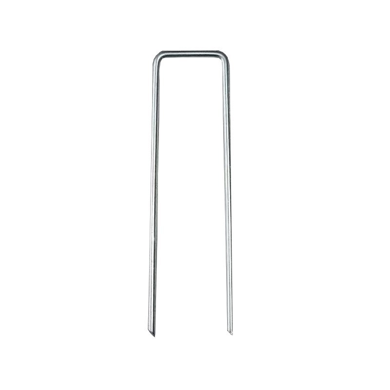 Galvanized U-Shaped Ground Nails for Outdoor Lawn Weed Control Fabric Orchard Greenhouse Ground Cloth Mulch Fixing Nails Manufacturer U-Shaped Ground Nails