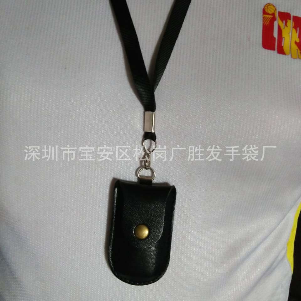 Manufacturer Produces U Disk Leather Case Keychain Leather Case, Hangs on Keys, Can Be Hung on the Neck, Multi-Functional