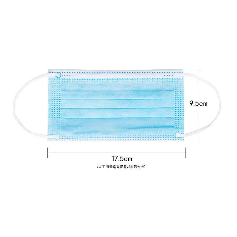 Disposable Medical Surgical Masks, Medical Grade, Individually Packaged, Three-Layer Protection, Hospital-Grade, Specially Designed for Healthcare Workers, Dust-Proof