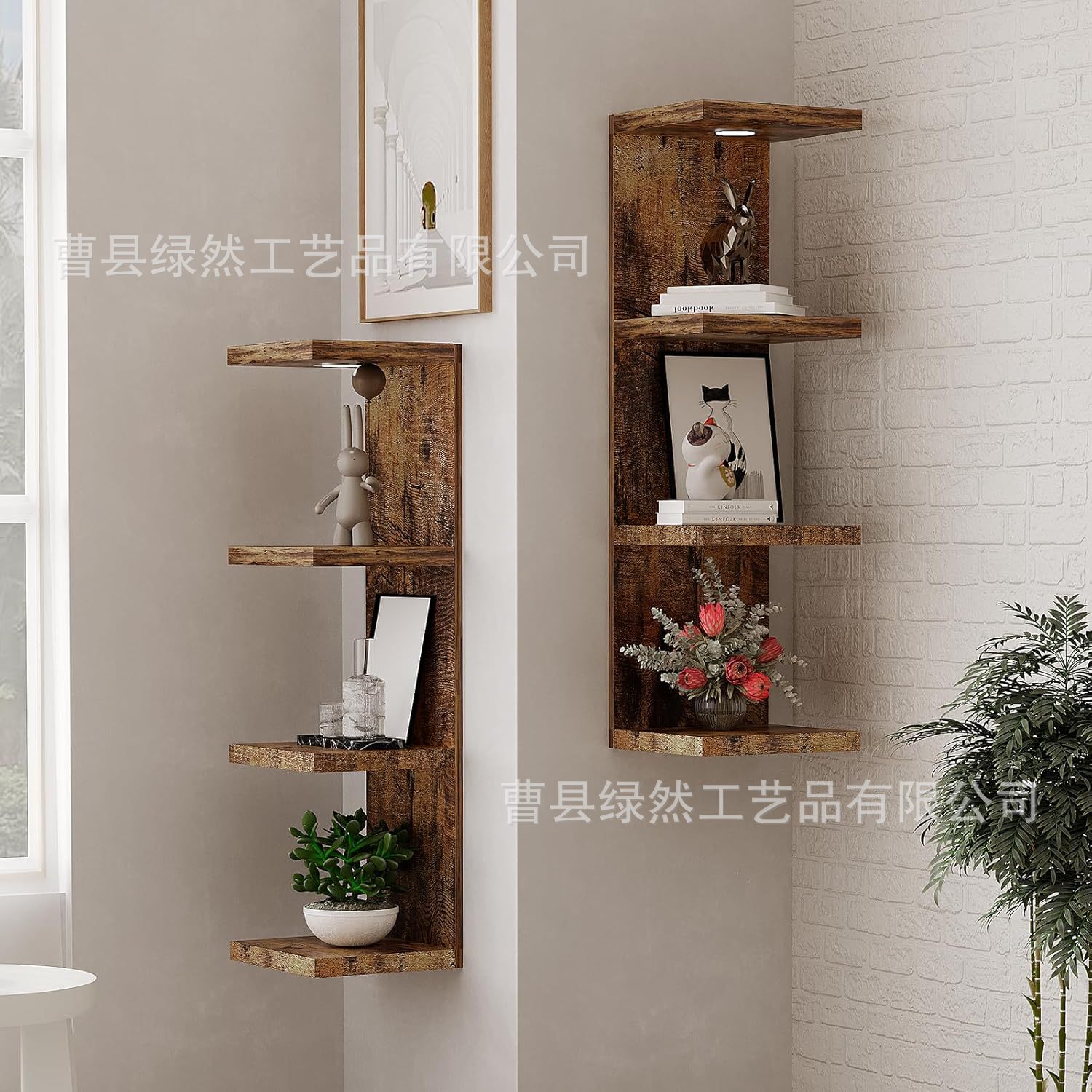 Cross-border Hot Sale Wall Storage Rack Multi-layer Rack Can be Used for Bedroom Living Room Decorative Rack Display Ornaments Storage Rack