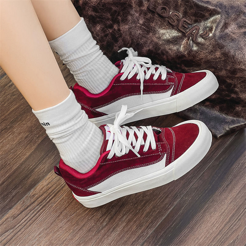 2024 Spring Couple Design Low-Top Canvas Shoes for Men and Women Students Ins Trendy Versatile Hong Kong Style Casual Sneakers