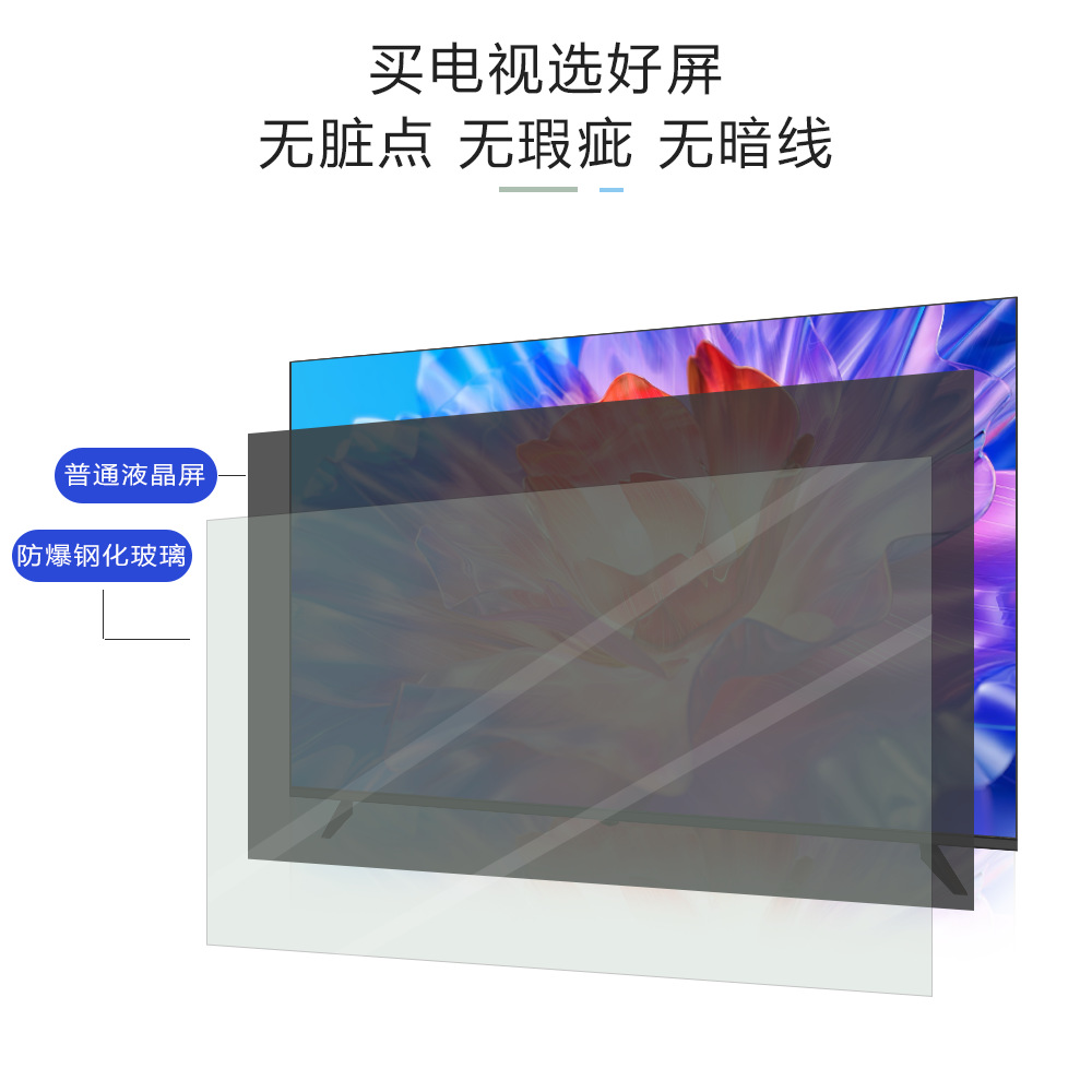 Manufacturer Tv 85-Inch 75-Inch 65-Inch 98-Inch 4K Ultra-Clear Voice Large-Screen Explosion-Proof Smart Network Lcd Tv