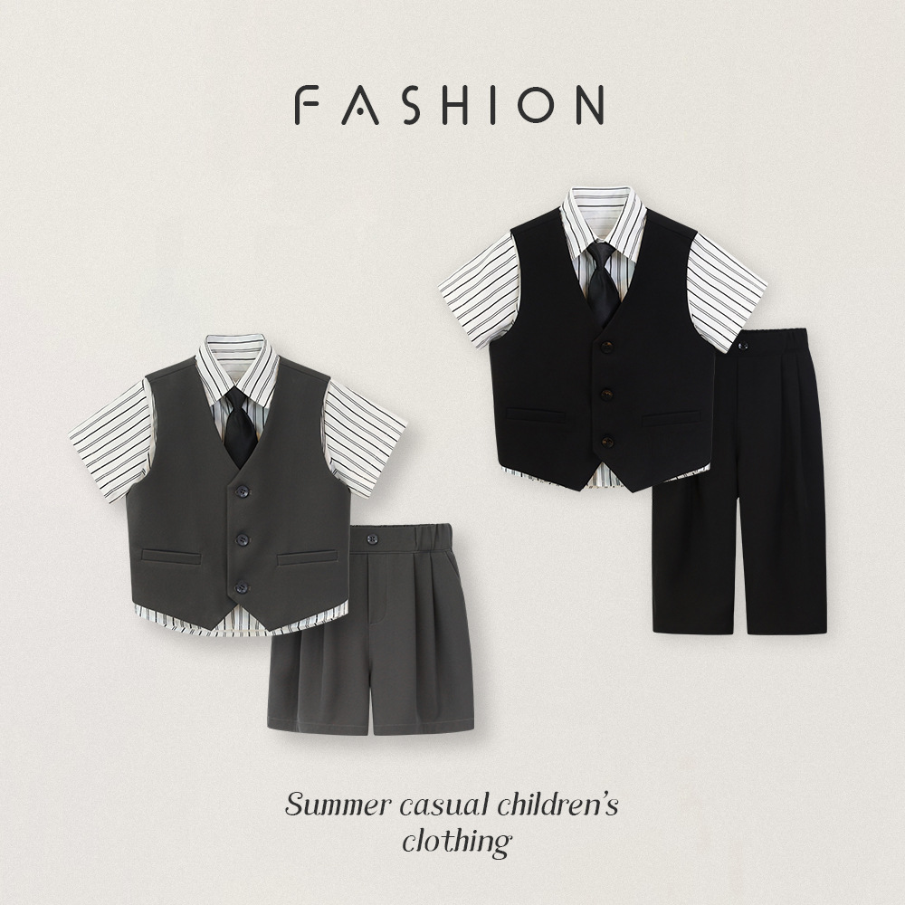 Детские комплекты, жилеты для мальчиков на весну и лето, наряд для девочки на один год, одежда для фотосессий для мальчиков