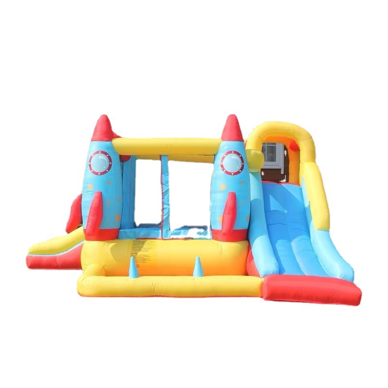 New export Trampoline children's inflatable castle water slide combination household Oxford cloth small trampoline naughty Castle manufacturer