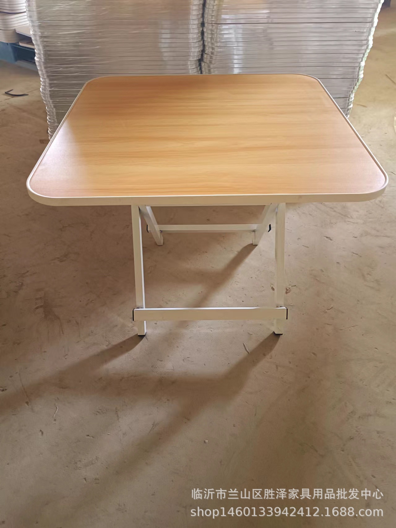 Portable and Simple Small Table for Renting, Easy-To-Use Dining Table, Foldable Table, Household Dining Table, Small Apartment Dining Table, Square Shape