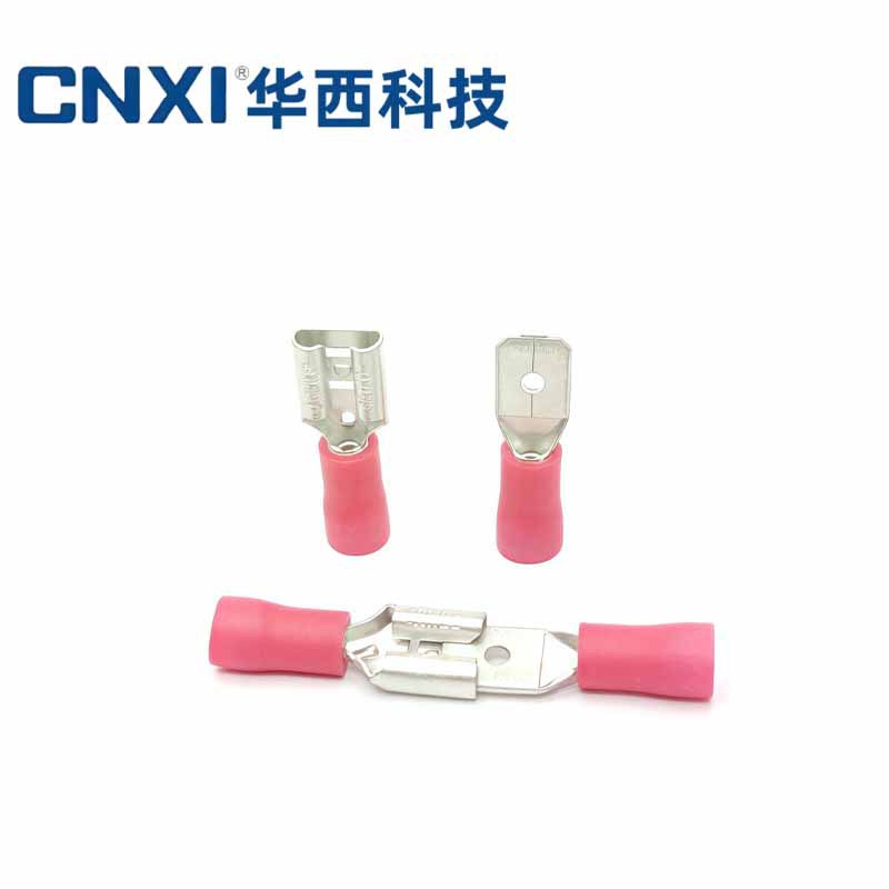 Cnxi Huaxi Technology Cold-Pressed Terminal Hfdvd/Hmdvd Male and Female Insulated Terminal Double Crimping Spring Insert