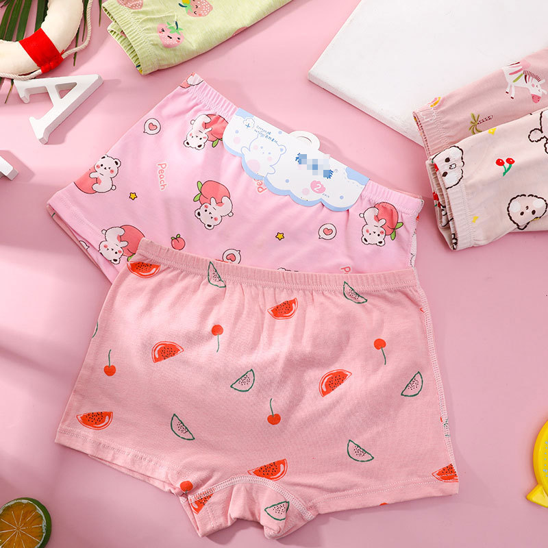 Special Combed Cotton Cardboard Children's Underwear Boys and Girls Boxers Baby Kids Boxer Shorts Fu