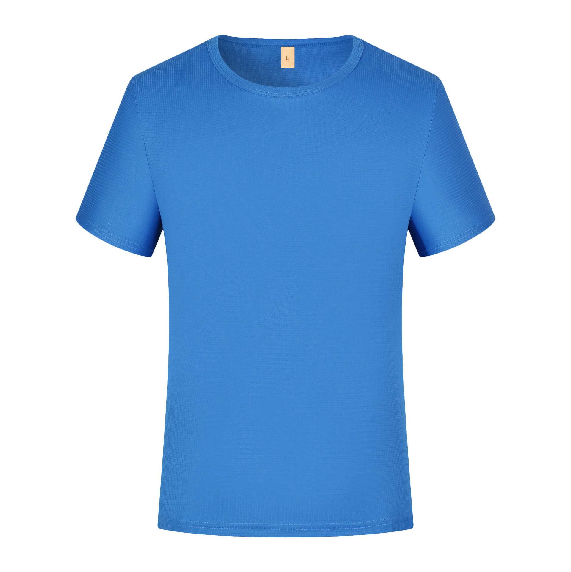 Summer Small Square Round Neck Short-Sleeved Quick-Drying T-Shirt Marathon Running Outdoor Sports Advertising Shirt with Custom Printed Logo