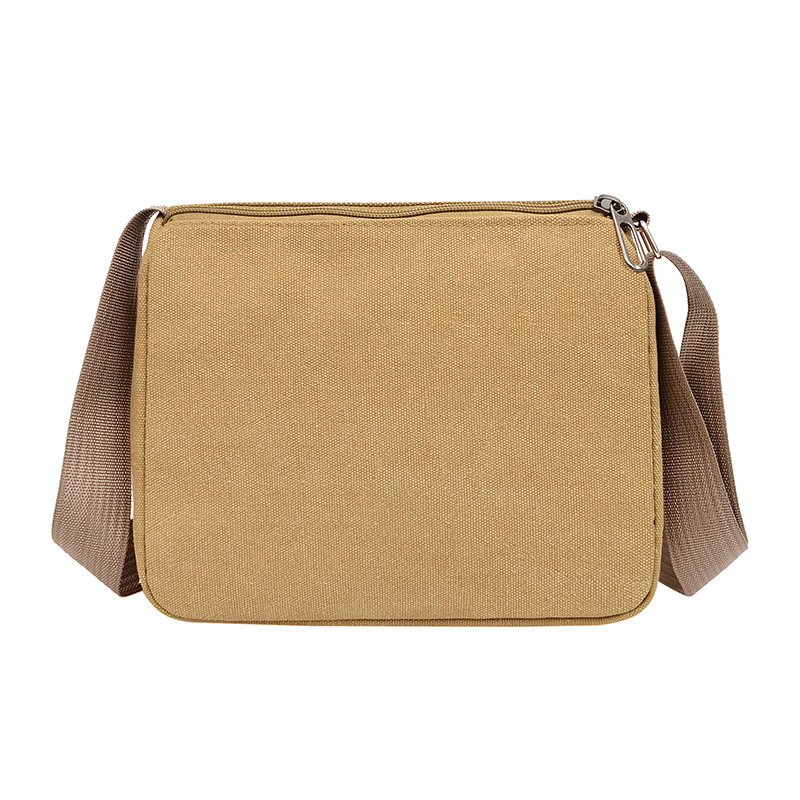 Canvas Crossbody Men's Bag Work Commuter Backpack Men's Summer New Products Wholesale Trendy Bag Men's Satchel Fashion Retro Bag