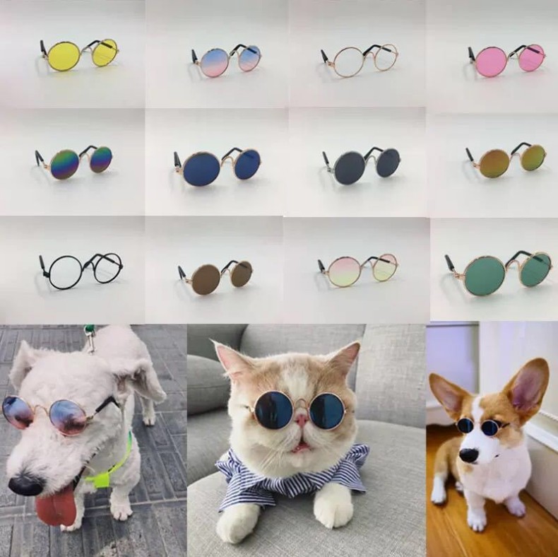 2022 factory direct sales dog cat pet glasses creative trend toy sunglasses
