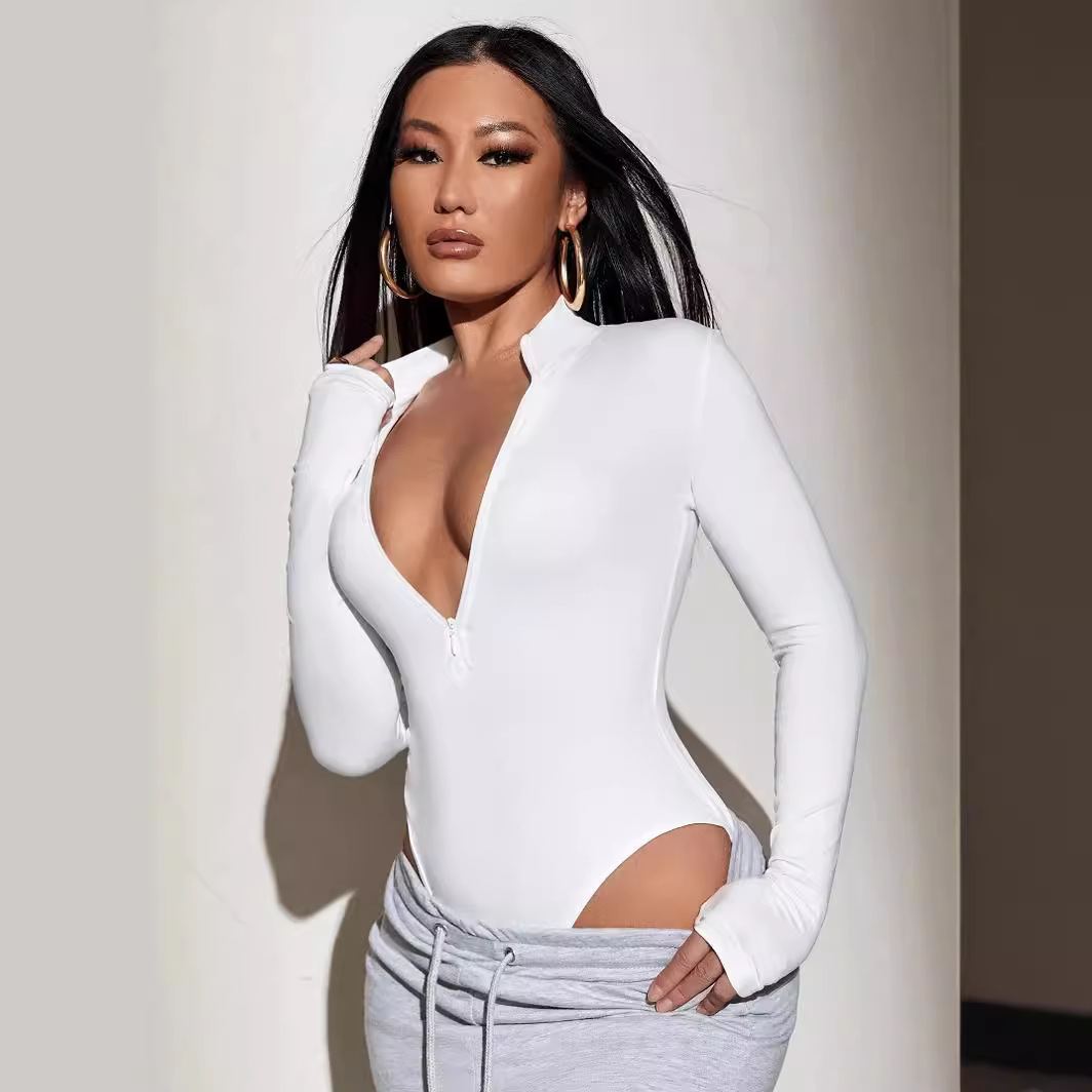 New 2024 sexy one-piece women's triangle T-shaped one-piece tights seamless elastic soft sports body clothes