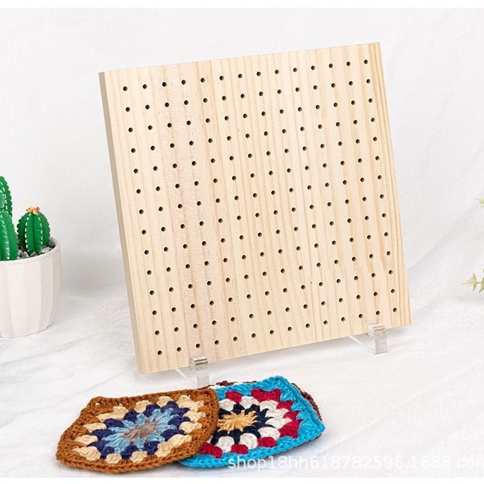 Hand-woven diy hook sheet shaping hand-made knitted wool positioning hole board crochet qualitative board complete set of finished products
