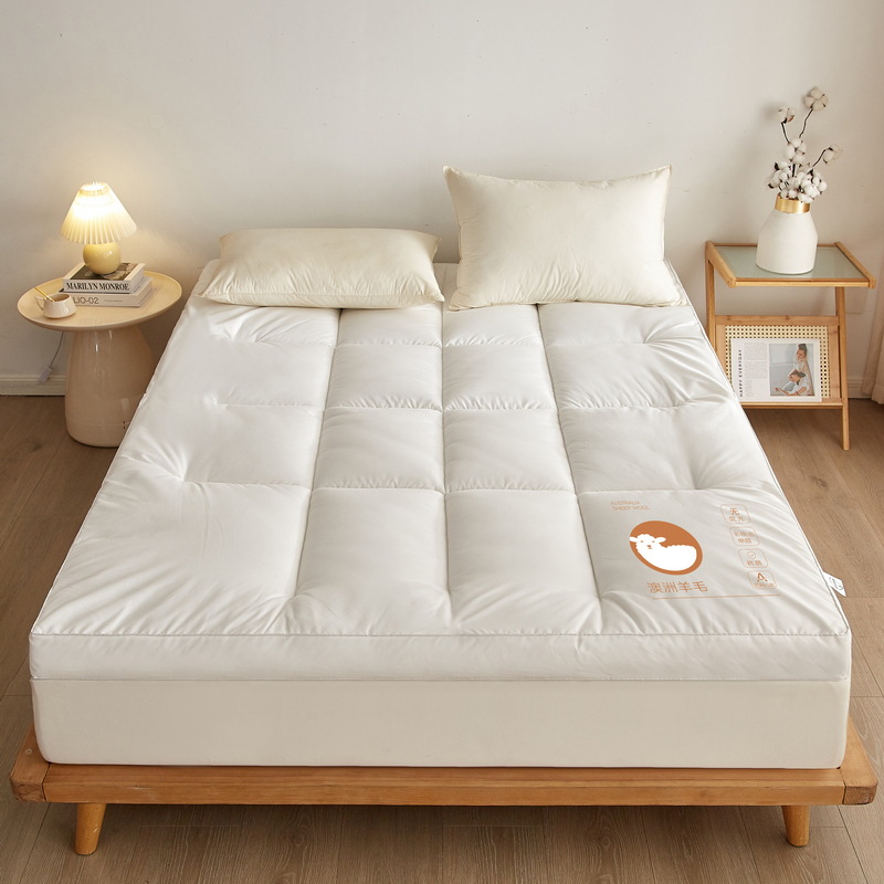 Трехмерный матрас из австралийской шерсти, подушка, утолщенная, влагозащитная, нескользящая, складная, стираемая, односпальный и двуспальный матрас оптом