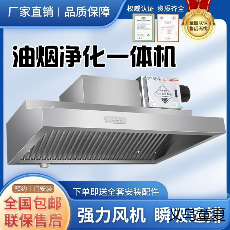 Вытяжка для ресторанов, большая мощность всасывания, нержавеющая сталь, очиститель дымовых газов