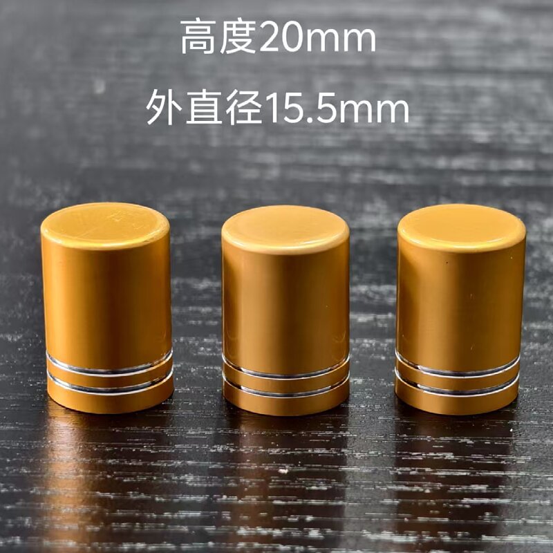 13-Tooth Anodized Aluminum Cap and Ring, Single Tangent, Double Tangent, Various Styles, Various Colors