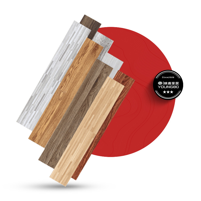 PVC Floor Imitation Tile Household Wear-resistant Thickened Anti-cement Floor Directly Lay Stone Plastic Floor Self-adhesive Floor Sticker