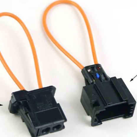 New MOST fiber optic line loop plastic fiber optic short connector test loop repair meeting road male head female head pair