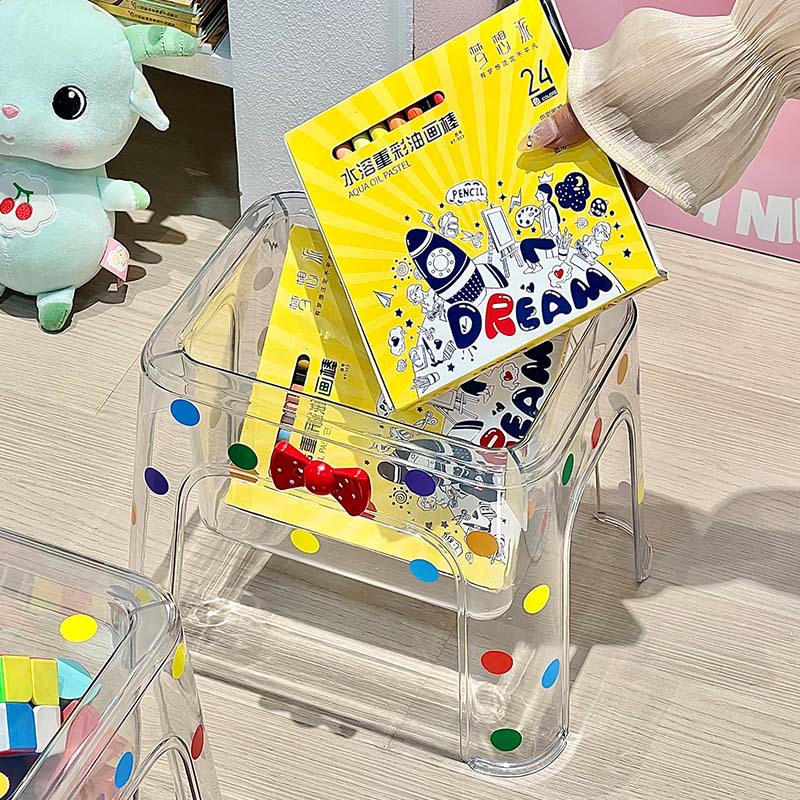 Storage Stool Sitting Adult Household Thickened Living Room Stackable Small Bench Household Shoe Changing Stool Toy Storage Stool